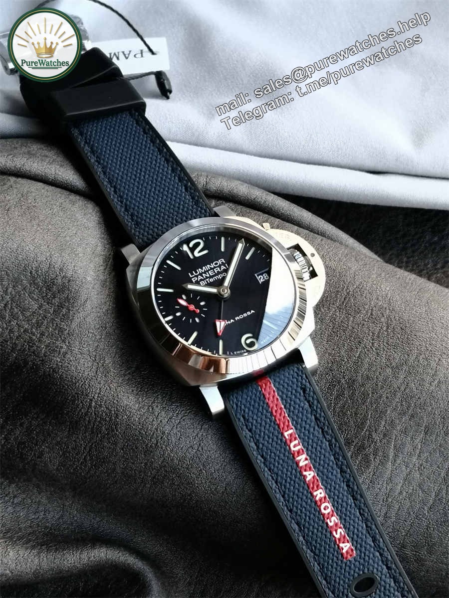 VSF Watches Panerai PAM01404 – 40mm Luminor Quaranta Luna Rossa GMT Super Clone - Image 6
