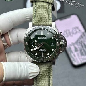 VSF Watches Panerai PAM1287 – 44mm Submersible eSteel Super Clone with Green Dial & P.900 Movement
