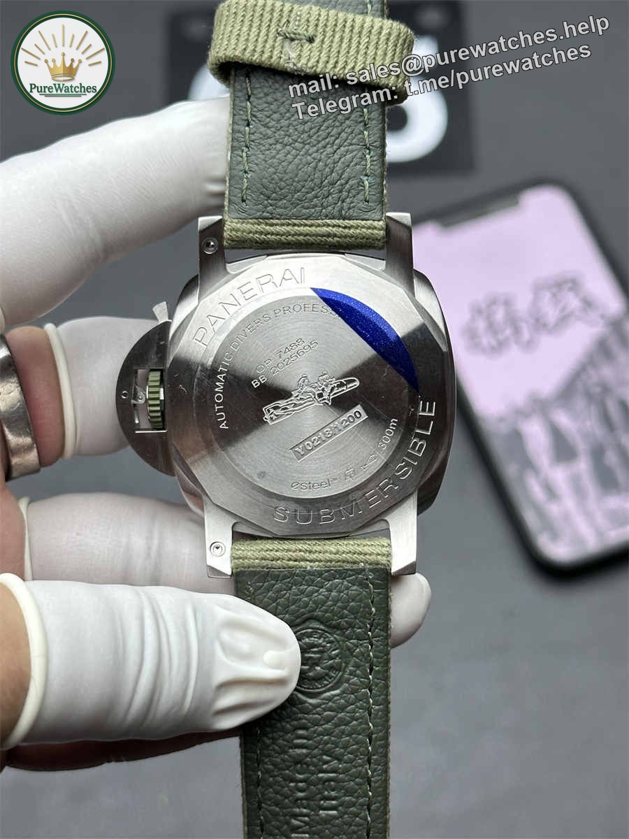 VSF Watches Panerai PAM1287 – 44mm Submersible eSteel Super Clone with Green Dial & P.900 Movement - Image 5