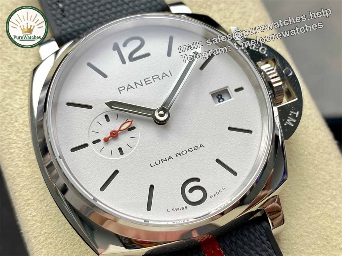 VSF Watches Panerai PAM1381 – Premium 42mm Luminor Due Luna Rossa Super Clone with P.900 Automatic Movement - Image 8