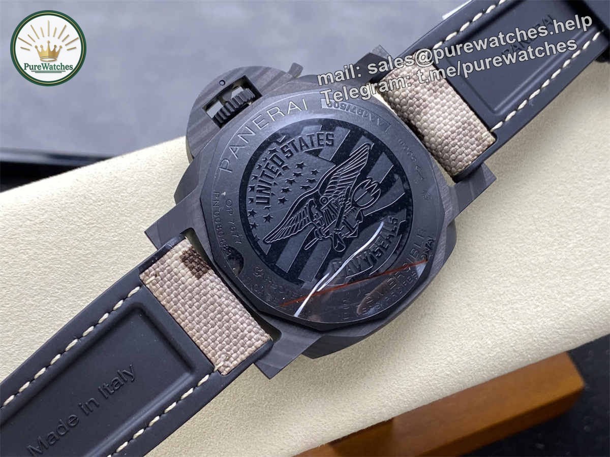 VSF Watches Panerai PAM1513 Submersible Navy SEALs 44mm Carbotech – Military Desert Edition Replica - Image 8