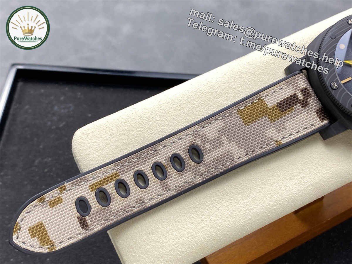 VSF Watches Panerai PAM1513 Submersible Navy SEALs 44mm Carbotech – Military Desert Edition Replica - Image 4