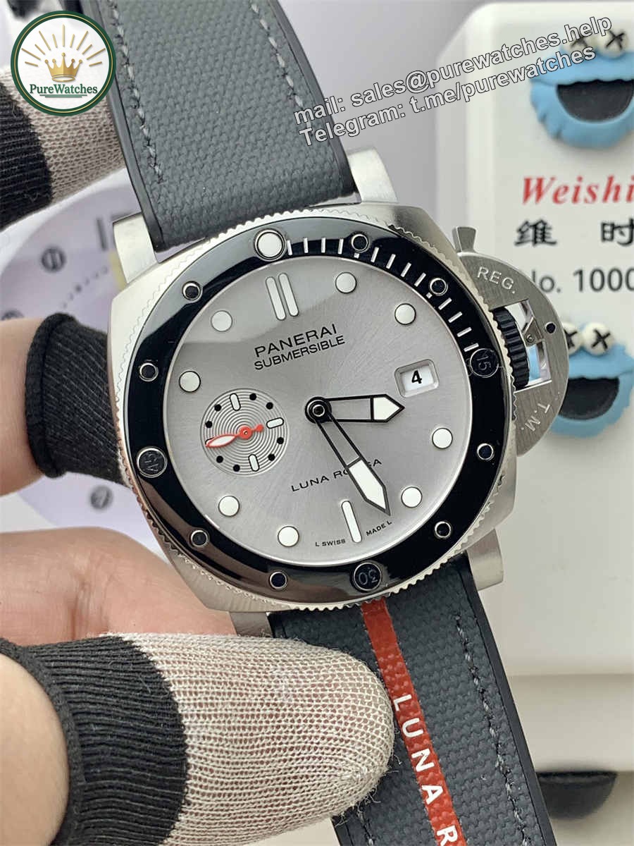 VSF Watches Panerai PAM1681 Submersible – 44mm Luna Rossa Inspired Replica with P.900 Automatic Movement - Image 3