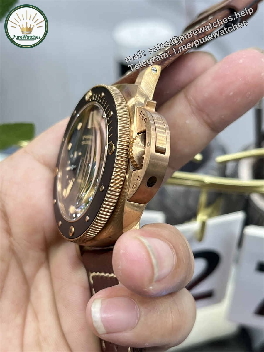 VSF Watches Panerai PAM968 – 47mm Bronzo Submersible Super Clone with P.9010 Movement - Image 7