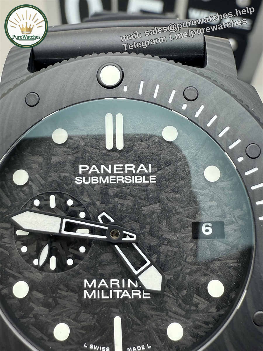 VSF Watches Panerai PAM979 – 47mm Submersible Carbotech Super Clone with P.9000 Movement - Image 5