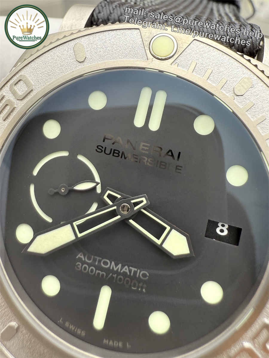 VSF Watches Panerai PAM984 – 47mm Titanium Submersible Super Clone - Image 5
