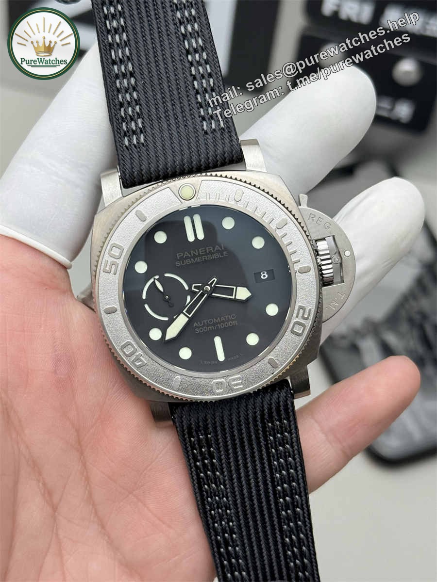 VSF Watches Panerai PAM984 – 47mm Titanium Submersible Super Clone - Image 2