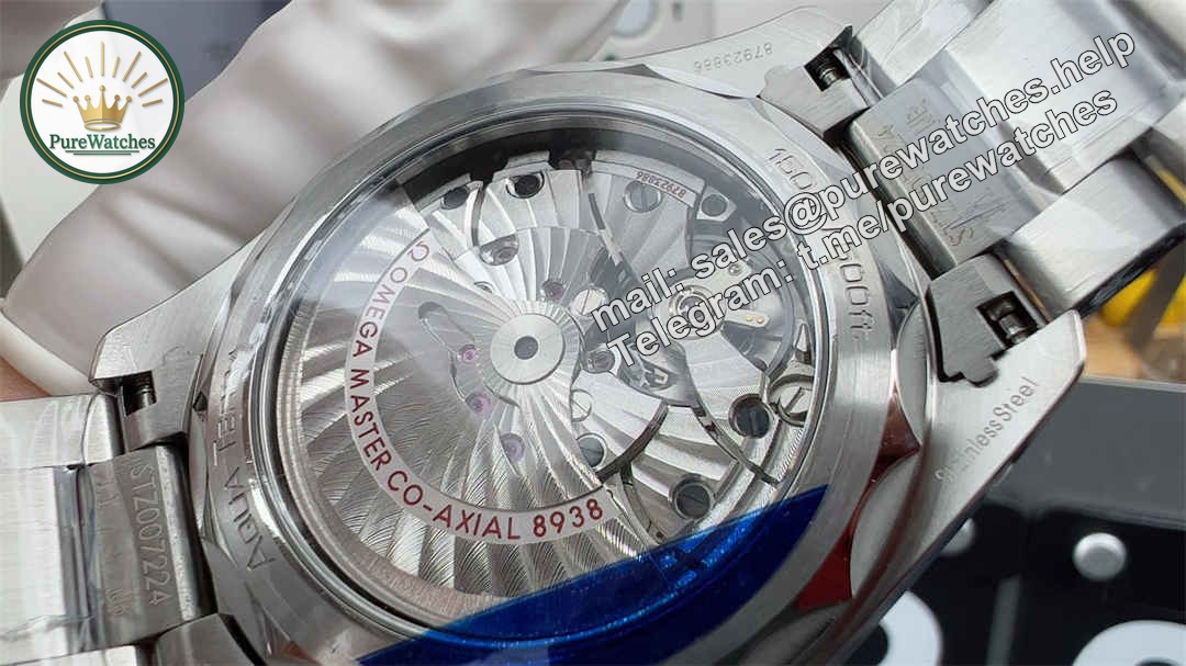 VSF Worldtimer Blue Replica – Stainless Steel Aqua Terra World Time Watch - Image 7