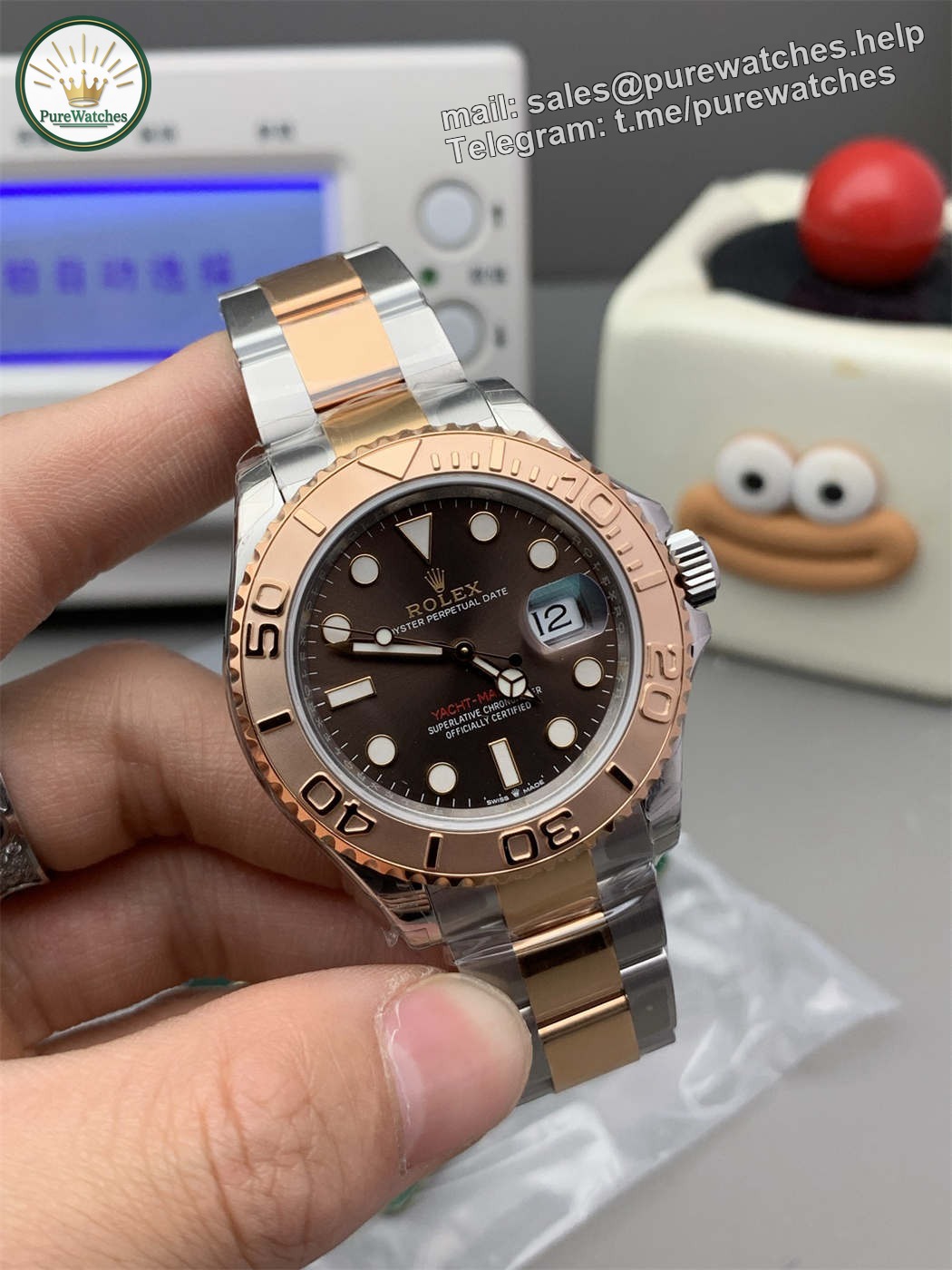 VSF Yacht-Master 40 Chocolate Dial – 126621 Two-Tone Rose Gold (VS3235) - Image 3
