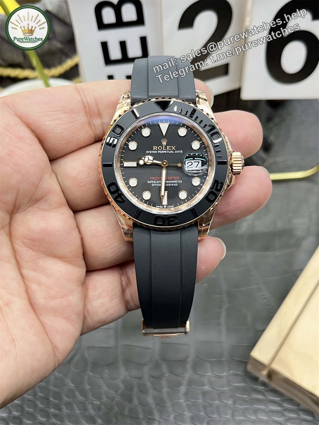 VSF Yacht-Master 40 Rose Gold – 126655 Replica (Dandong 3235)