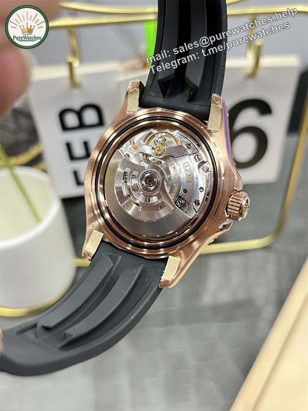 VSF Yacht-Master 40 Rose Gold – 126655 Replica (Dandong 3235) - Image 5
