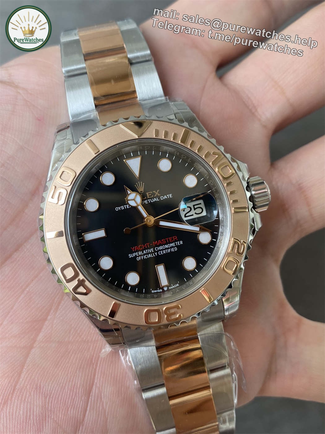 VSF Yacht-Master 40 Two-Tone Black Dial – 126621 Replica (VS3235) - Image 2