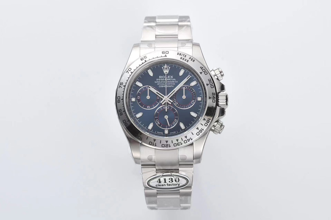 Clean Factory Daytona 116509 Replica - White Gold Blue Dial Blue Cat