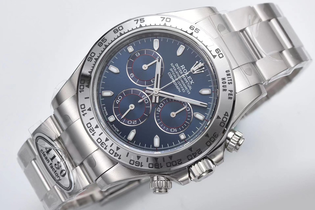 Clean Factory Daytona 116509 Replica - White Gold Blue Dial Blue Cat - Image 7