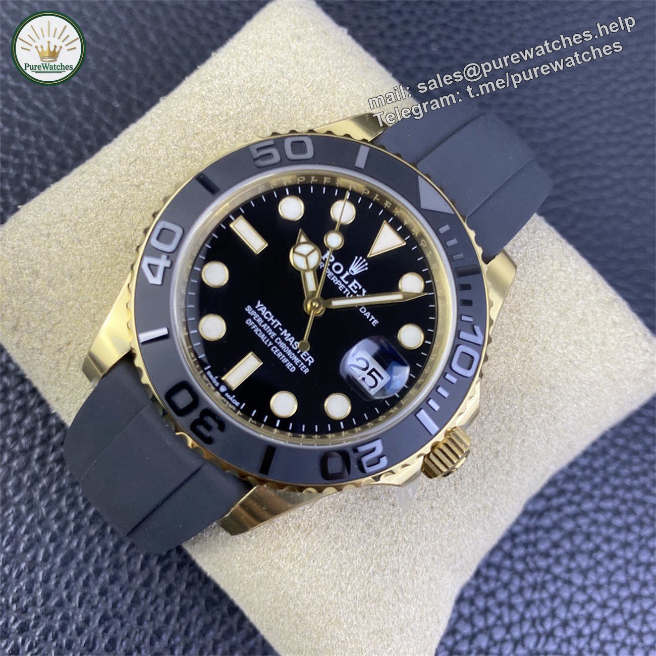 Product Page: Clean Factory Yacht-Master 42 18K Gold Rolex Replica (M226658‑0001) - Image 4