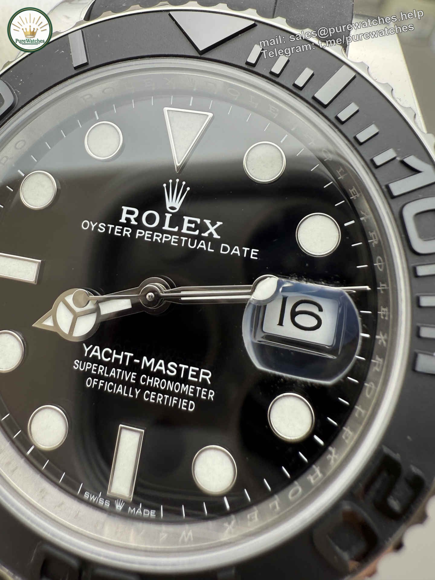 Yacht-Master 42 White Gold Replica ?C Premium Clean Factory 226659 - Image 5