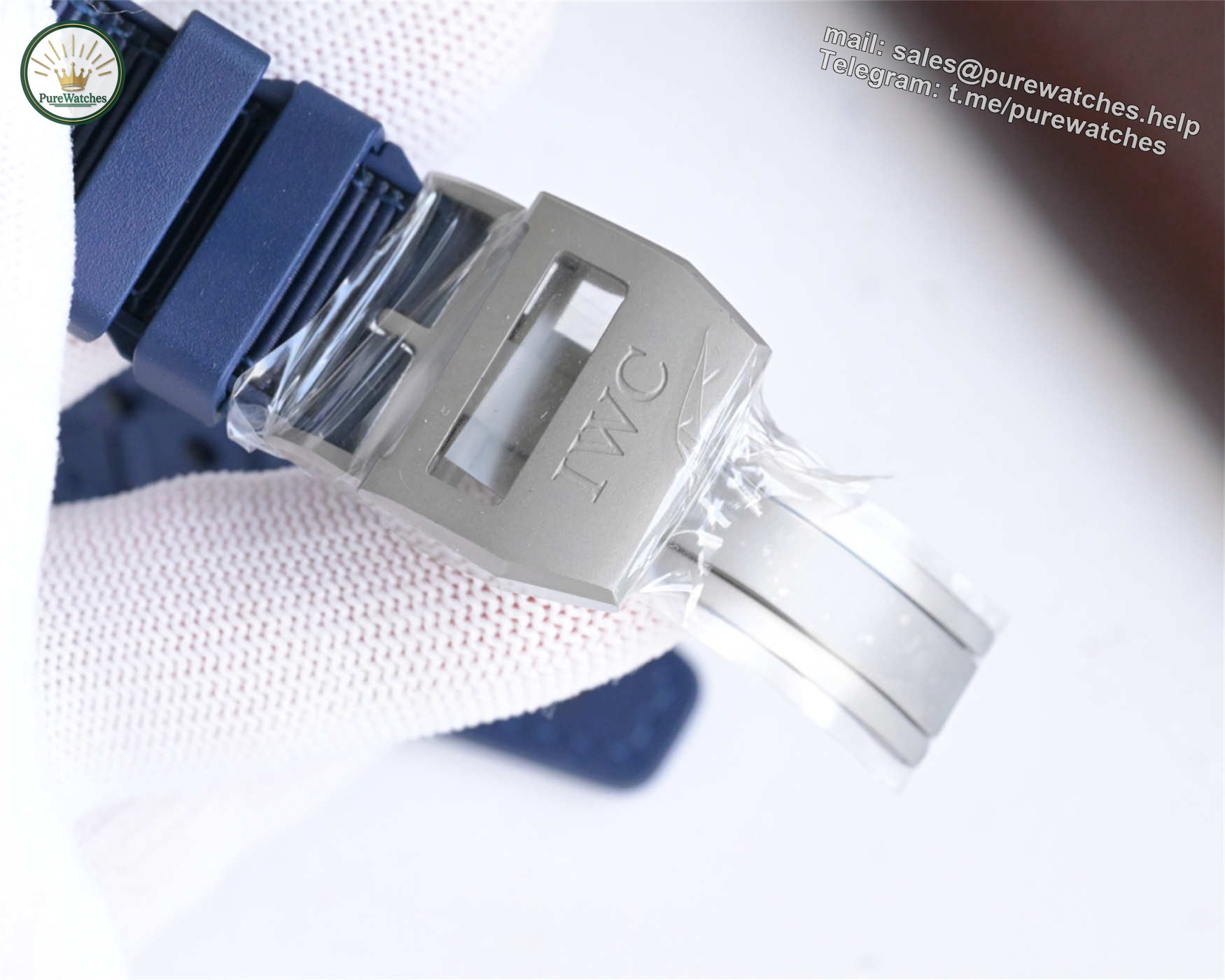 ZF IWC Royal Maces Replica | V3 Blue Ceramic & Blue Dial IW389109 - Image 8